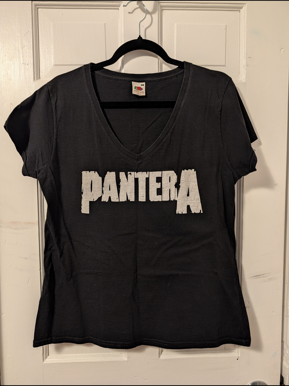 Pantera Black V-Neck Graphic Tees
